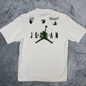 Off-White x Jordan T-shirt in white, Short Sleeve Men's Size Medium